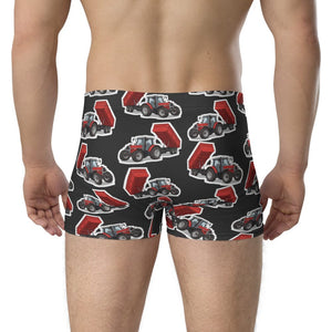 Furrow & Fields Boxer Briefs Massey Ferguson 6180 Boxer Briefs – Charcoal Quality Farmers Merch