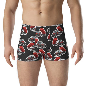 Furrow & Fields Boxer Briefs Massey Ferguson 6180 Boxer Briefs – Charcoal Quality Farmers Merch