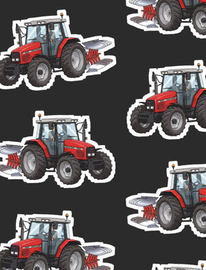 Furrow & Fields Boxer Briefs Massey Ferguson 6255 Big Print Boxer Briefs – Charcoal Quality Farmers Merch