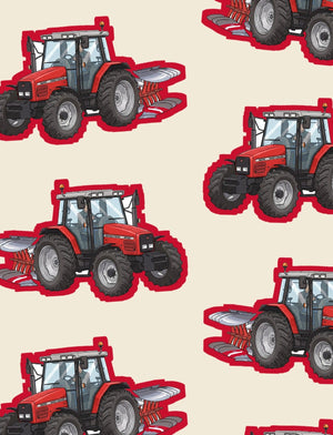 Furrow & Fields Boxer Briefs Massey Ferguson 6255 Big Print Boxer Briefs – Cream Quality Farmers Merch