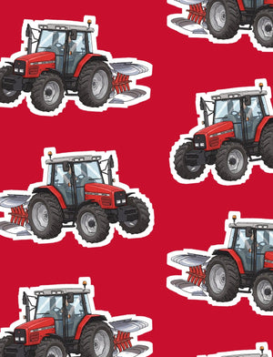 Furrow & Fields Boxer Briefs Massey Ferguson 6255 Big Print Boxer Briefs – Red Quality Farmers Merch