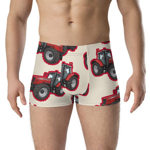 Furrow & Fields Boxer Briefs Massey Ferguson 6480 Big Print Boxer Briefs – Cream Quality Farmers Merch