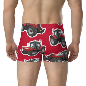 Furrow & Fields Boxer Briefs Massey Ferguson 6480 Big Print Boxer Briefs – Red Quality Farmers Merch