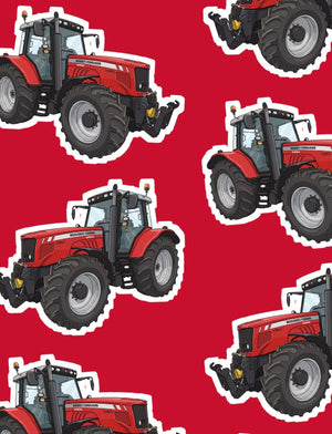 Furrow & Fields Boxer Briefs Massey Ferguson 6480 Big Print Boxer Briefs – Red Quality Farmers Merch