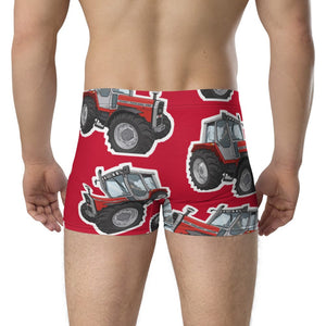 Furrow & Fields Boxer Briefs Massey Ferguson 690 Big Print Boxer Briefs – Red Quality Farmers Merch