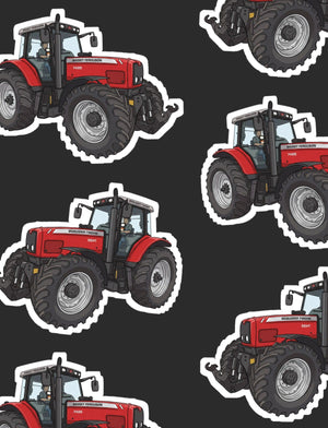 Furrow & Fields Boxer Briefs Massey Ferguson 7495 Big Print Boxer Briefs – Charcoal Quality Farmers Merch