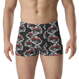 Furrow & Fields Boxer Briefs Massey Ferguson 7495 Boxer Briefs – Charcoal Quality Farmers Merch