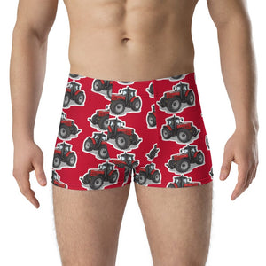 Furrow & Fields Boxer Briefs Massey Ferguson 7495 Boxer Briefs – Red Quality Farmers Merch