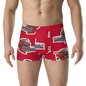 Furrow & Fields Boxer Briefs Massey Ferguson 760 Big Print Boxer Briefs – Red Quality Farmers Merch