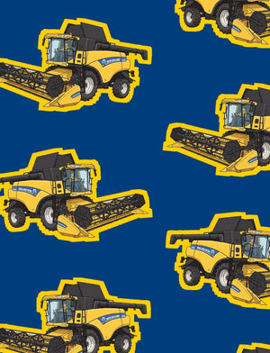 Furrow & Fields Boxer Briefs New Holland CR 9090 Big Print Boxer Briefs – Blue Quality Farmers Merch