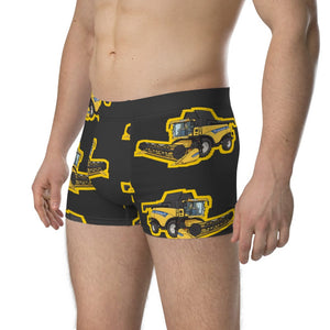 Furrow & Fields Boxer Briefs New Holland CR 9090 Big Print Boxer Briefs – Charcoal Quality Farmers Merch