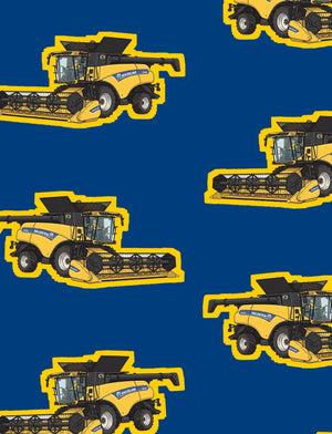 Furrow & Fields Boxer Briefs New Holland CR9.90 Big Print Boxer Briefs – Blue Quality Farmers Merch