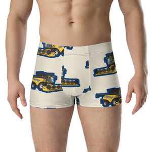 Furrow & Fields Boxer Briefs New Holland CR9.90 Big Print Boxer Briefs – Cream Quality Farmers Merch