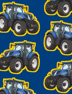 Furrow & Fields Boxer Briefs New Holland T7.225 Big Print Boxer Briefs – Blue Quality Farmers Merch