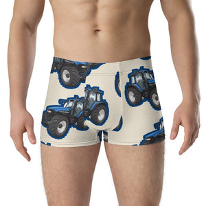 Furrow & Fields Boxer Briefs New Holland TM 135 Big Print Boxer Briefs – Cream Quality Farmers Merch