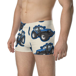 Furrow & Fields Boxer Briefs New Holland TM 135 Big Print Boxer Briefs – Cream Quality Farmers Merch