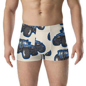 Furrow & Fields Boxer Briefs New Holland TM 155 Big Print Boxer Briefs – Cream Quality Farmers Merch