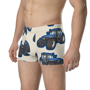 Furrow & Fields Boxer Briefs New Holland TM 155 Big Print Boxer Briefs – Cream Quality Farmers Merch