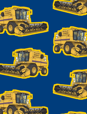 Furrow & Fields Boxer Briefs New Holland TR 89 Big Print Boxer Briefs – Blue Quality Farmers Merch
