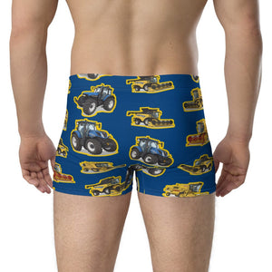 Furrow & Fields Boxer Briefs New Holland Tractors All-Over Print Boxer Briefs Quality Farmers Merch
