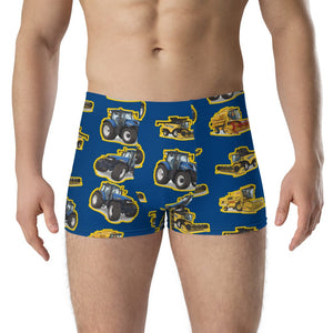Furrow & Fields Boxer Briefs New Holland Tractors All-Over Print Boxer Briefs Quality Farmers Merch