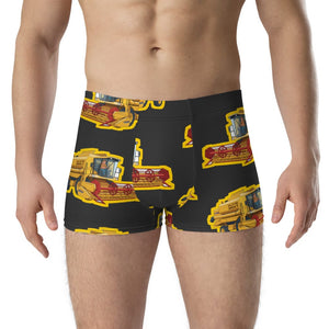 Furrow & Fields Boxer Briefs New Holland TX66 Big Print Boxer Briefs – Charcoal Quality Farmers Merch