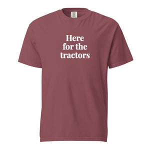Furrow & Fields Brick / S Here for the Tractors | Unisex Premium T-shirt Quality Farmers Merch