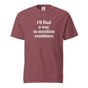 Furrow & Fields Brick / S I'll Find a Way to Mention Combines | Unisex Premium T-shirt Quality Farmers Merch