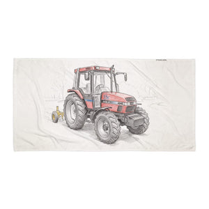 Furrow & Fields Case IH 4240 XL Pro Pencil Sketch | Beach Towel Quality Farmers Merch