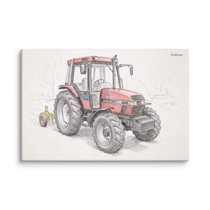 Furrow & Fields Case IH 4240 XL Pro Pencil Sketch | Canvas Quality Farmers Merch