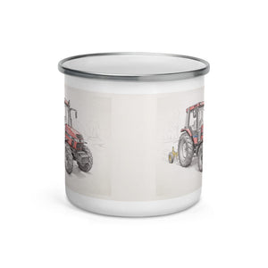 Furrow & Fields Case IH 4240 XL Pro Pencil Sketch | Enamel Mug Quality Farmers Merch