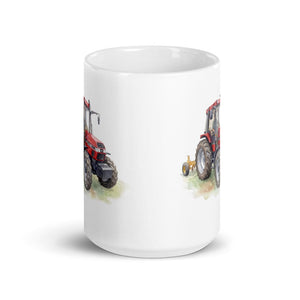 Furrow & Fields Case IH 4240 XL Pro Watercolor | White Glossy Mug Quality Farmers Merch