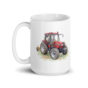 Furrow & Fields Case IH 4240 XL Pro Watercolor | White Glossy Mug Quality Farmers Merch