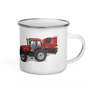 Furrow & Fields Case IH Maxxum MXM130 Illustration | Enamel Mug Quality Farmers Merch