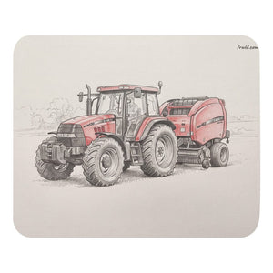 Furrow & Fields Case IH Maxxum MXM130 Pencil Sketch | Mouse Mat Quality Farmers Merch
