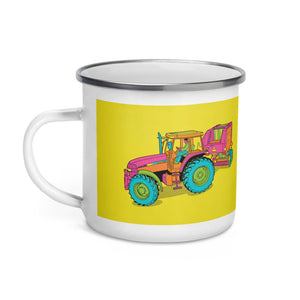 Furrow & Fields Case IH Maxxum MXM130 Pop Art | Enamel Mug Quality Farmers Merch