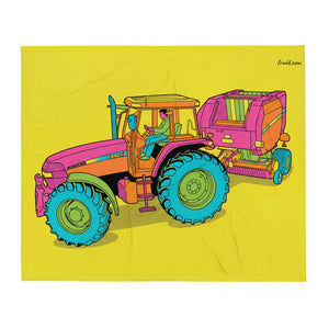 Furrow & Fields Case IH Maxxum MXM130 Pop Art | Throw Blanket Quality Farmers Merch