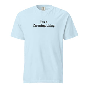 Furrow & Fields Chambray / S It's A Farming Thing | Unisex Premium T-shirt Quality Farmers Merch
