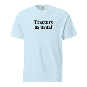 Furrow & Fields Chambray / S Tractors as Usual | Unisex Premium T-shirt Quality Farmers Merch