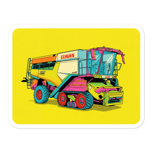 Furrow & Fields CLAAS Lexion 8600 TerraTrac Pop Art | Bubble-free stickers Quality Farmers Merch
