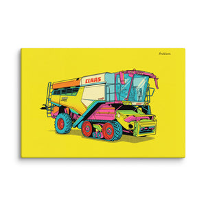Furrow & Fields CLAAS Lexion 8600 TerraTrac Pop Art | Canvas Quality Farmers Merch