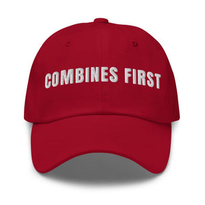 Furrow & Fields Cranberry Combines First | Classic Dad Hat Quality Farmers Merch