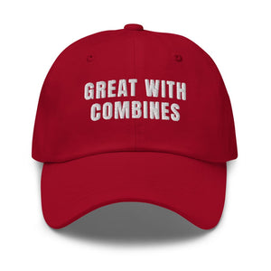 Furrow & Fields Cranberry Great with Combines | Classic Dad Hat Quality Farmers Merch