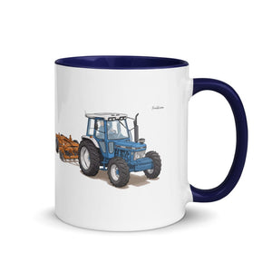 Furrow & Fields Dark Blue / 11 oz Ford 7810 Generation III | Mug with Color Inside Quality Farmers Merch