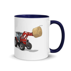 Furrow & Fields Dark Blue / 11 oz Massey Ferguson 3070 Autotronic | Mug with Color Inside Quality Farmers Merch