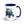 Furrow & Fields Dark Blue Ford 4600 Cartoon (Front) | 15 oz Mug with Color Inside Quality Farmers Merch