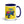 Furrow & Fields Dark Blue Ford 4600 Pop Art (Pink) | 15 oz Mug with Color Inside Quality Farmers Merch