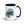 Furrow & Fields Dark Blue Ford 4600 Watercolor (Side) | 15 oz Mug with Color Inside Quality Farmers Merch