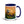 Furrow & Fields Dark Blue JCB 3CX Sitemaster Plus Splash Art | 15 oz Mug with Color Inside Quality Farmers Merch