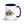 Furrow & Fields Dark Blue Massey Ferguson 375 Watercolor | 15 oz Mug with Color Inside Quality Farmers Merch